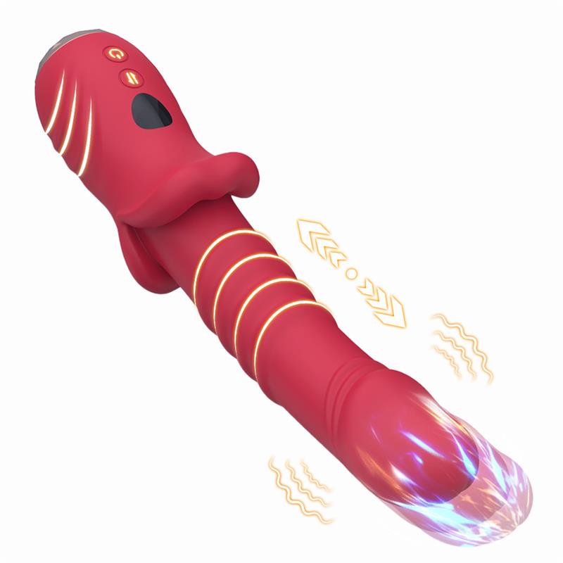 Vibrador Con Thrusting Punto G Y Pantalla Digital