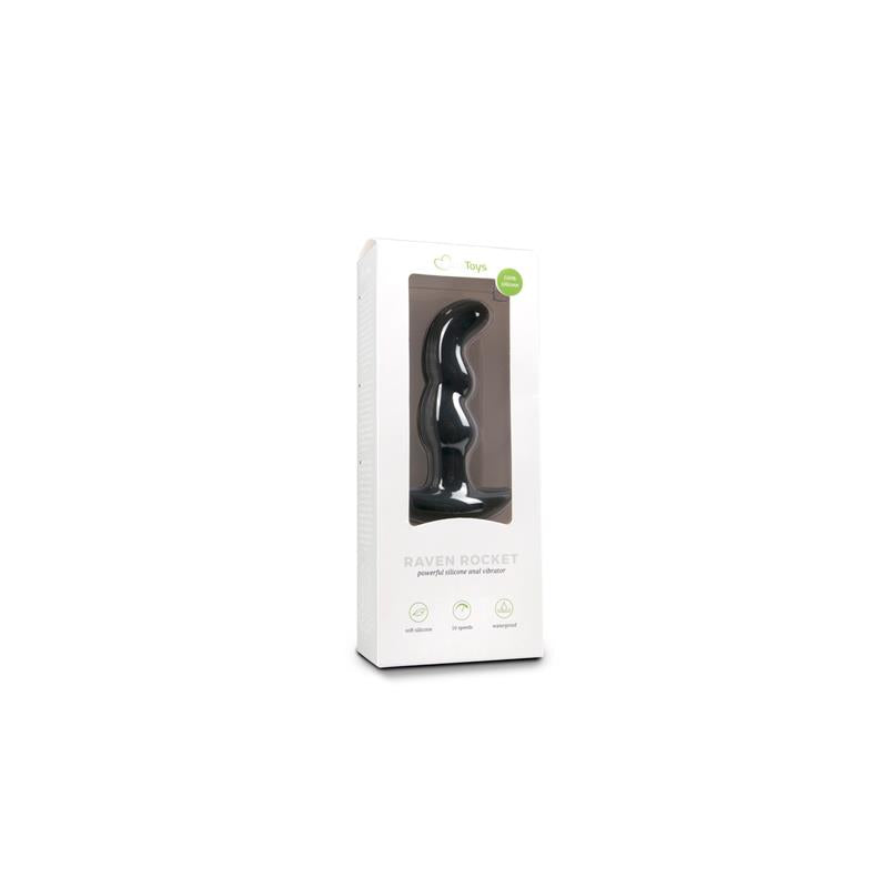Vibrador Prostático Silicona Negro