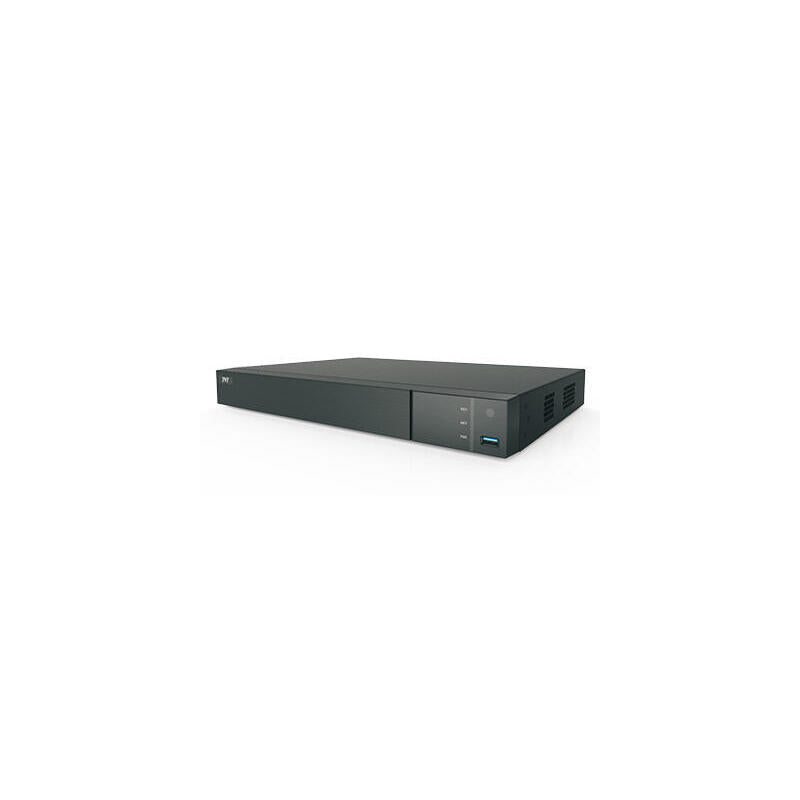 Videograbador Dvr Tvt 5en1 Híbrido 16 Canales 8mp 4k + 8ip H265 E/S Audio 32/96mbps 2hdd