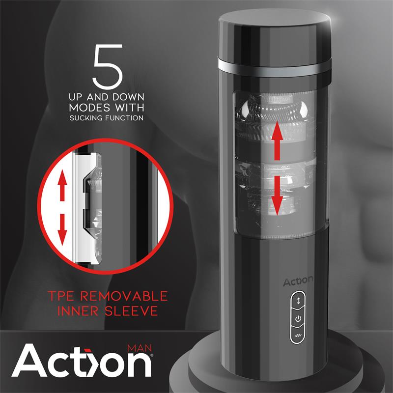 Masturbador Viggo Advanced Con Up And Down Y Succión Usb