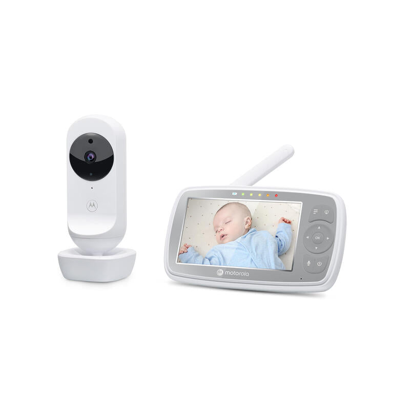 Vigilabebes Motorola Vm44 Connect 4.3" Wi-Fi Video Baby Monitor, White