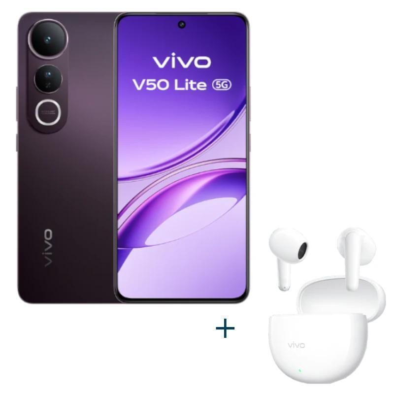 Vivo V50lite 6.77" Amoled 8gb 256g Black+Auricular