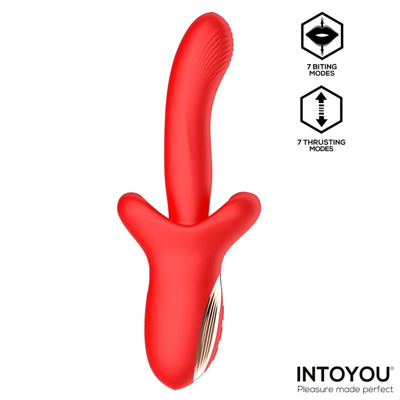 Vyron Vibrador Con Thrusting Y Biting (Mordisqueo)