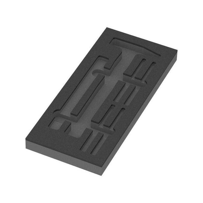 Wera 9882 Inserto De Espuma Para Juego De Martillo 1, Vacío Negro/Gris, Para Carro De Taller Tool Rebel 5137382001
