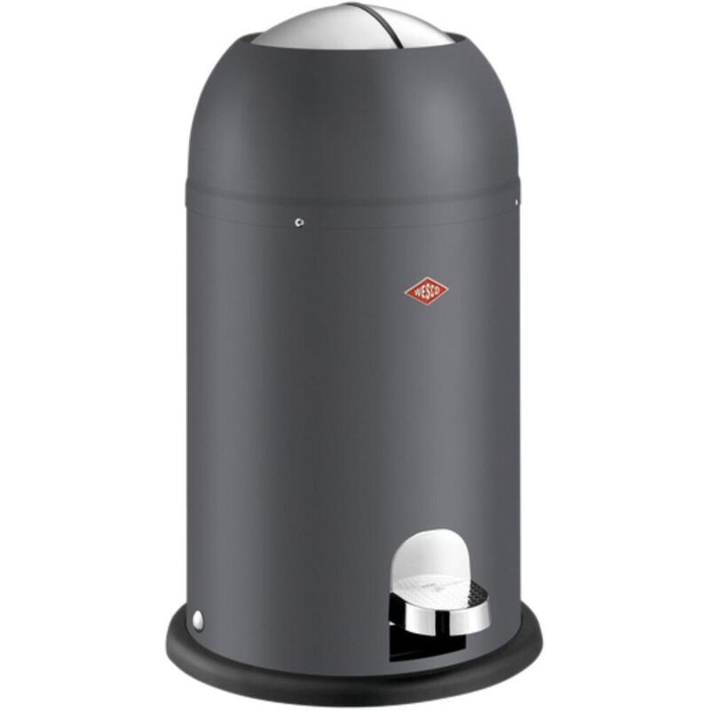Wesco Kickmaster Junior Trash Can, Graphit Matt