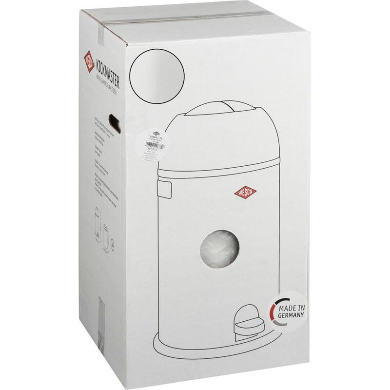 Wesco Kickmaster Soft Trash Bin White Matt