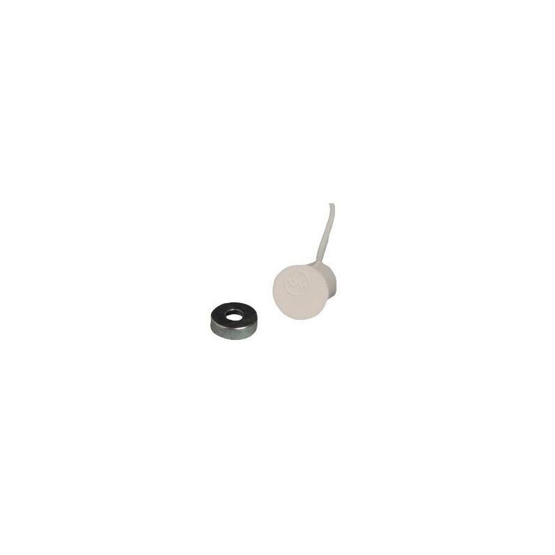 White Miniature Contact With Thin Magnet (9.5 Mm), 10-Pack