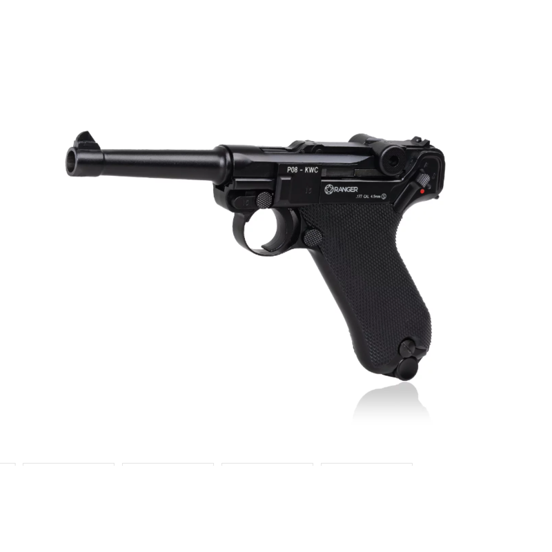 Wiatrówka Ranger P08 Parabellum Kwc Kal. 4,5 Bbs Blow Back 21 Strz. Full Metal Co2 (Aakcmb410azb)