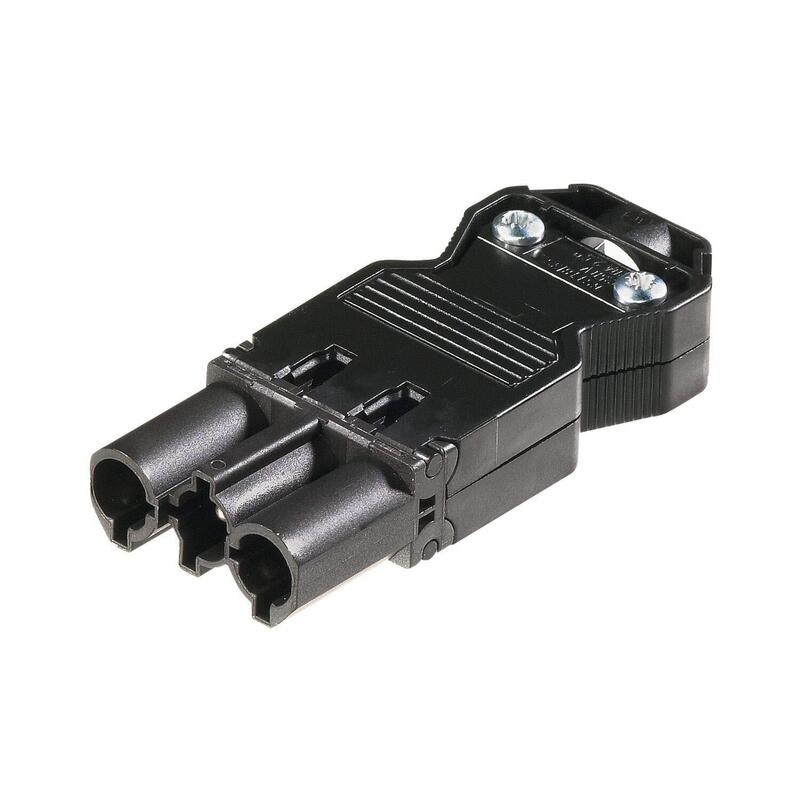 Wiel Equipo Conector Macho Gst18i3ss1zr1sw Negro Con Alivio De Tensión 92.932.3053.1