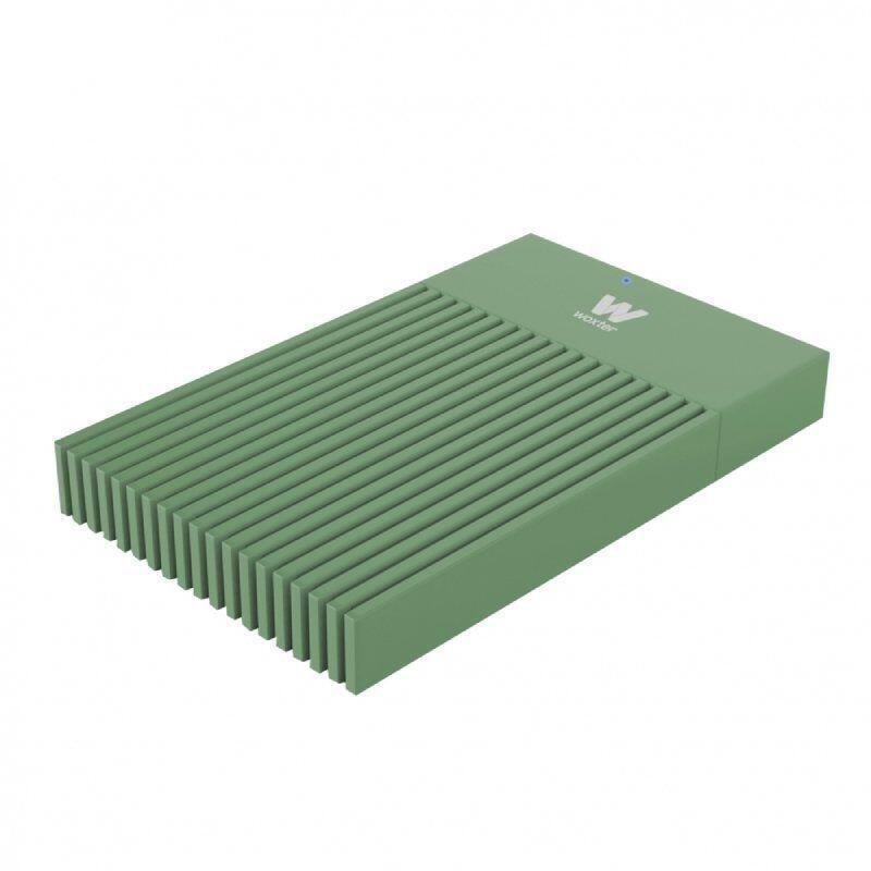 Woxter Carcasa I-Case 230b Para Disco Duro Externo 2,5" Verde
