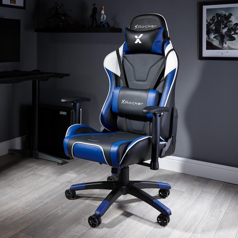 X Rocker Agility Esports Asiento Acolchado Respaldo Acolchado