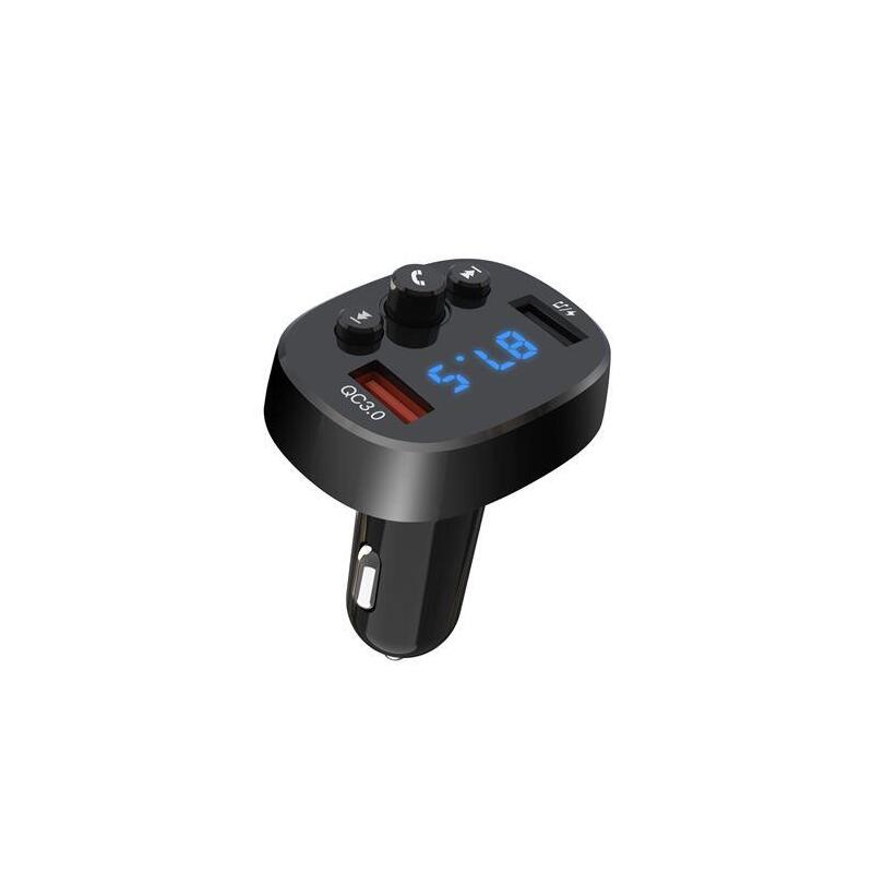 Xo Bcc03 Transmisor Fm Para Coche Bluetooth 18w Quick Charge - Pantalla Led - Frecuencias 87,5 - 108,0mhz - 1x Puerto Usb Qc 3.0, 1x Puerto Usb 1.0a