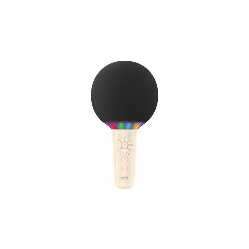 Xo Be50 Microfono Inalambrico - Karaoke - 5w - Bluetooth 5.3 - Iluminacion Led - Autonomia Máxima 3h - Beige