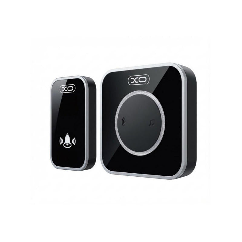 Xo Sf11 Timbre Inalambrico - Alcance Hasta 300m - 60 Tonos - Aviso Luminoso Led - Abs - Instalacion Sin Obra - Receptor