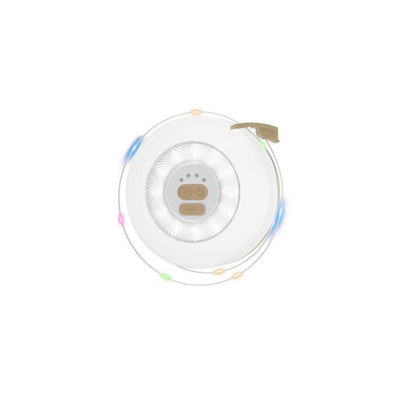 Xo Yh13 Guirnalda Led 10m + Linterna De Camping 360⺠- Blanco