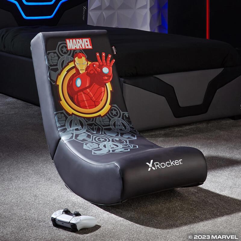 Xrocker Gaming Bodensessel Negro Marvel Iron Man Klappbar