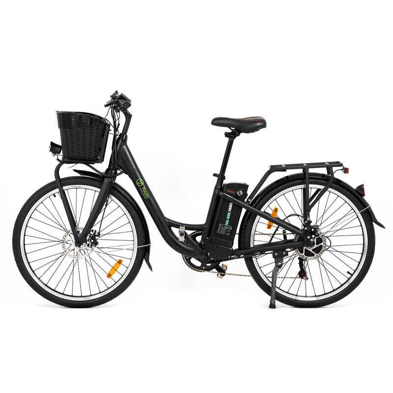 Youin Youride Paris - Paseo - Rueda 26 - Bat. Integrada Y Extraible - Blanca
