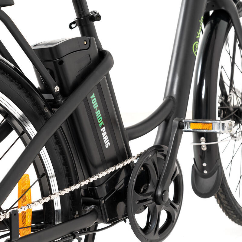 Youin Youride Paris - Paseo - Rueda 26 - Bat. Integrada Y Extraible - Blanca