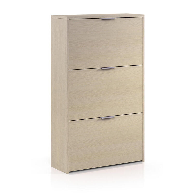 Zapatero 3 Puertas Abatibles Roble