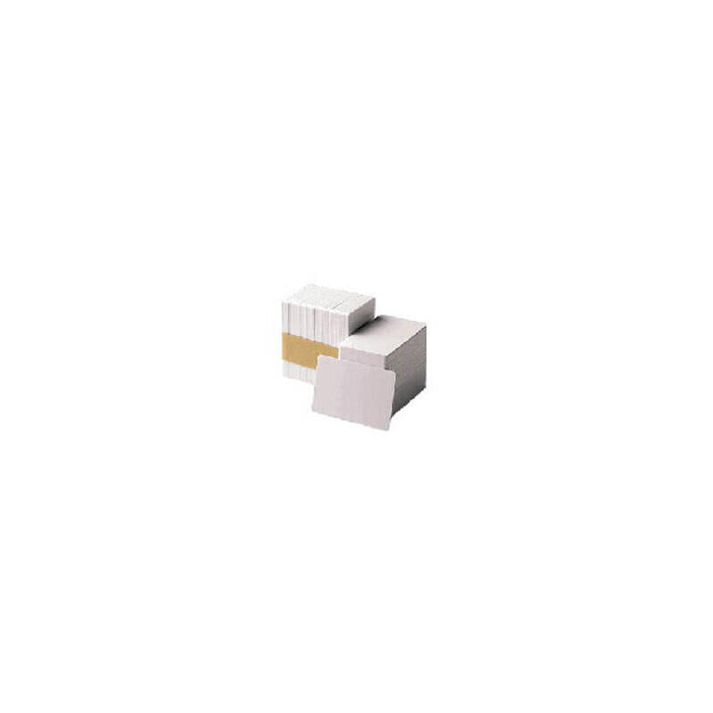Zebra 30 Mil - Blanco - Cr-80 Card (85.6 X 54 Mm) 500 Tarjeta(N) Magnetstreifen-Pvc-Tarjeta Con Geringer Koerzitivkraft