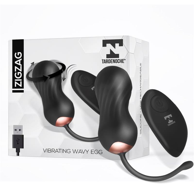 Zigzag Huevo Vibrador Con Control Remoto Usb Función Zigzageante Usb Silicona