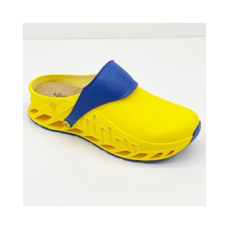 Zuecos Scholl Evoflex Unisex Amarillos, Talla 38