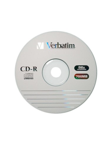 Verbatim Cd-rom Datalife 52x 700mb 1 Unidad Caja Slim Extra Proteccion