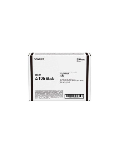 Canon Toner Negro T06 I-sensys X 1643p, 1643i, 1643if 3526c002