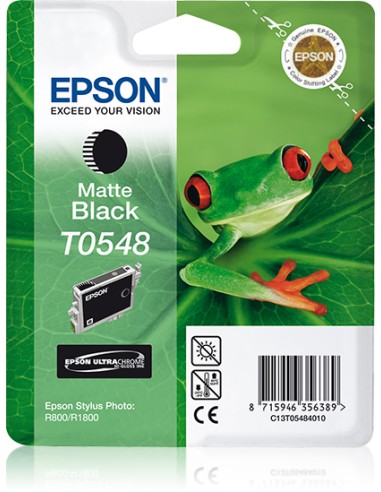 Tinta Original Epson T0548 Black Mate Para Stylus Photo R800/ R1800