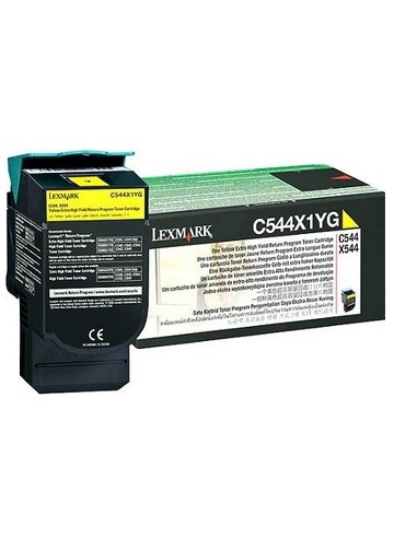 Lexmark C544/x544 Toner Amarillo Extra Alto Rendimiento Retornable