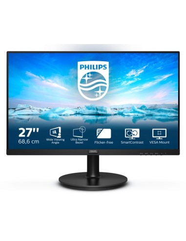 Monitor Philips V-line 27" 271v8l/00 Fhd Hdmi Vga 1920x1080 250cd/m2 4ms Color Negro