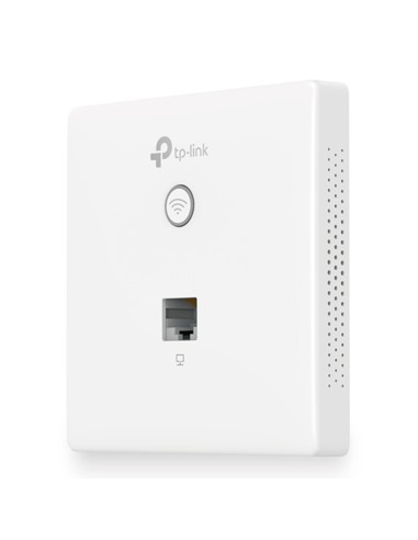 Tp-link Acces Point Eap115-wall Wifi Placa De Pared 300mb En 2,4ghz Poe Pasi 2 Ant. Int Gestion Cent