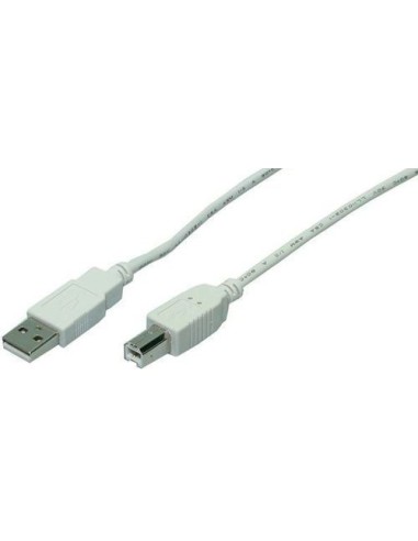 Logilink Cable Usb 2.0 Tipo A/b ( Impresora ) 1.80m Gris Cu0007