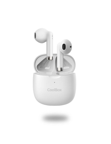 Coolbox Auriculares Bluetooth Con Microfono Tws-01 Blanco