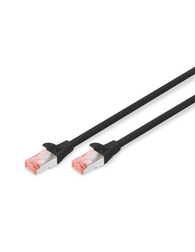 Digitus Cable De Red Awg27 Cat6 S/ftp Lszh 0.50m negro  Dk-1644-005/bl
