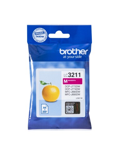 Tinta Original Brother Lc-3211m Magenta Lc3211m