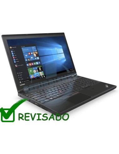 Portatil Reacondicionado Lenovo Thinkpad L570 I5-6300u 8gb 256gb Ssd 15.6" W10p Instalado Teclado Español Negro  (pequeño G...