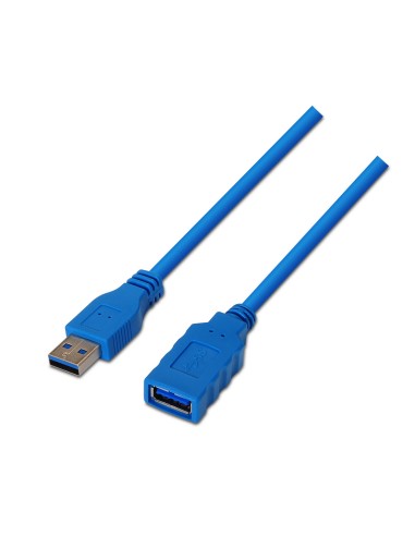 Aisens Cable Extension Usb 3.0 - Tipo A Macho A A Hembra - 1m - Azul