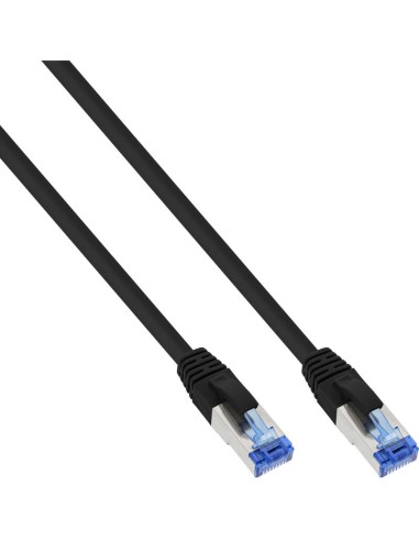 Cable De Red Inline S/ftp Pimf Cat.6a Libre De Halógenos 500mhz Negro 0.3m