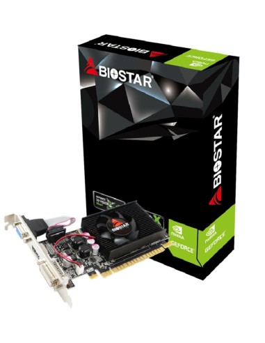 Tarjeta Gráfica Biostar Geforce 210 Lp 1gb Ddr3 589 Mhz Pci 2.0 Hdmi Dvi Vga Compatible Perfil Bajo
