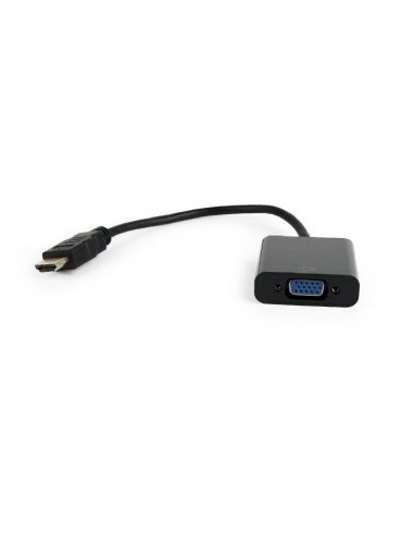 Gembird Conversor Hdmi A Vga Sin Audio M/h Negro 0.15m   A-hdmi-vga-04