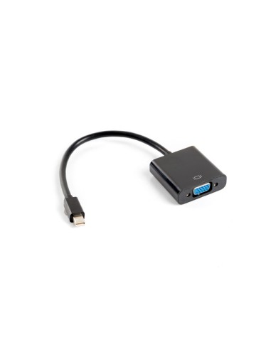 Lanberg Adaptador Mini Displayport Cable 20cm Macho A Vga Hembra Ad-0006-bk Resolucion Hasta 1080p- Compat. Apple Thunderbolt...