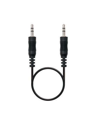 Nanocable Cable Audio Estereo Jack 3.5mm Macho A Jack 3.5mm Macho 3m - Negro