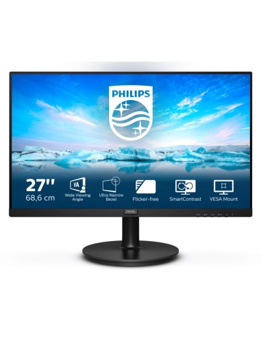 Monitor Philips 27" 271v8la/00 Led 1920x1080 4ms Vga Dvi Negro