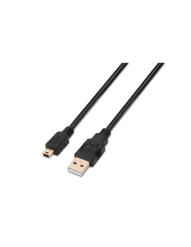 Aisens Cable Usb 2.0 - Tipo A Macho A Mini B Macho - 1m - Negro