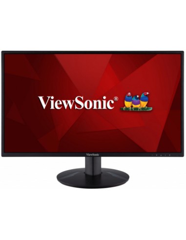 Monitor Viewsonic 23.8" Va2418-sh Ips Full Hd 1080p 16:9 5ms Hdmi, Vga Y 3.5mm Vesa 100x100 Mm Negro