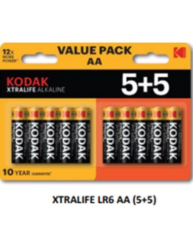 Blister Pilas Kodak Alcalina Xtralife Aa Lr6 -  Blister 5+5