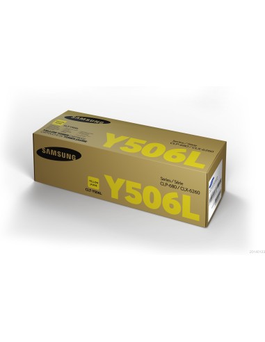 Toner Samsung Clp-680nd Clx-6260 Series Amarillo Alta Capacidad Su515a Samsung Clt-y506l High Yield Yellow Toner Cartridge