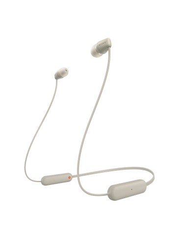 Auriculares Inalámbrico Intrauditivos Sony Wi-c100 Con Micrófono Bluetooth Beige