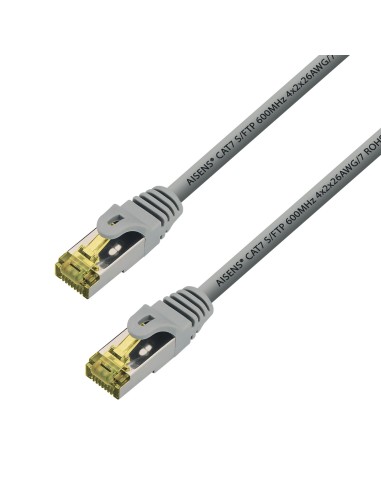 Aisens Cable De Red Rj45 Lszh Cat.7 600 Mhz S/ftp Pimf Awg26 - 5m - Gris